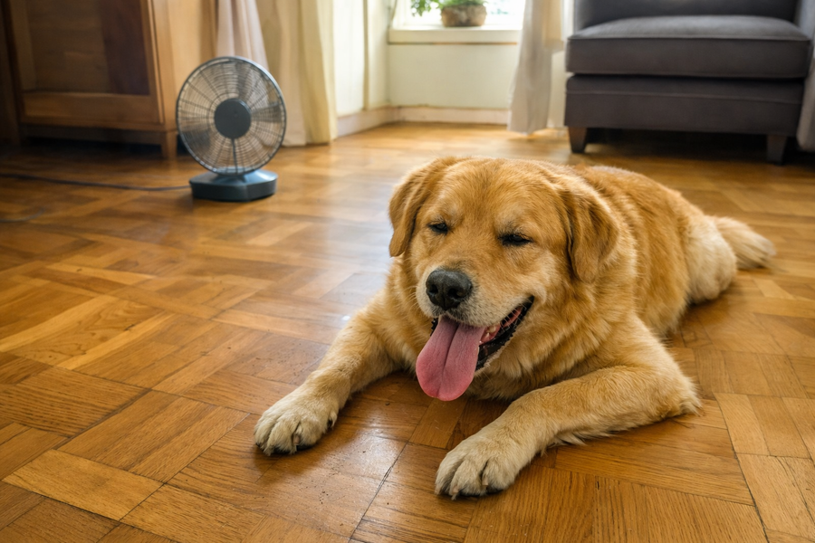 Dein Hund kann nicht schwitzen